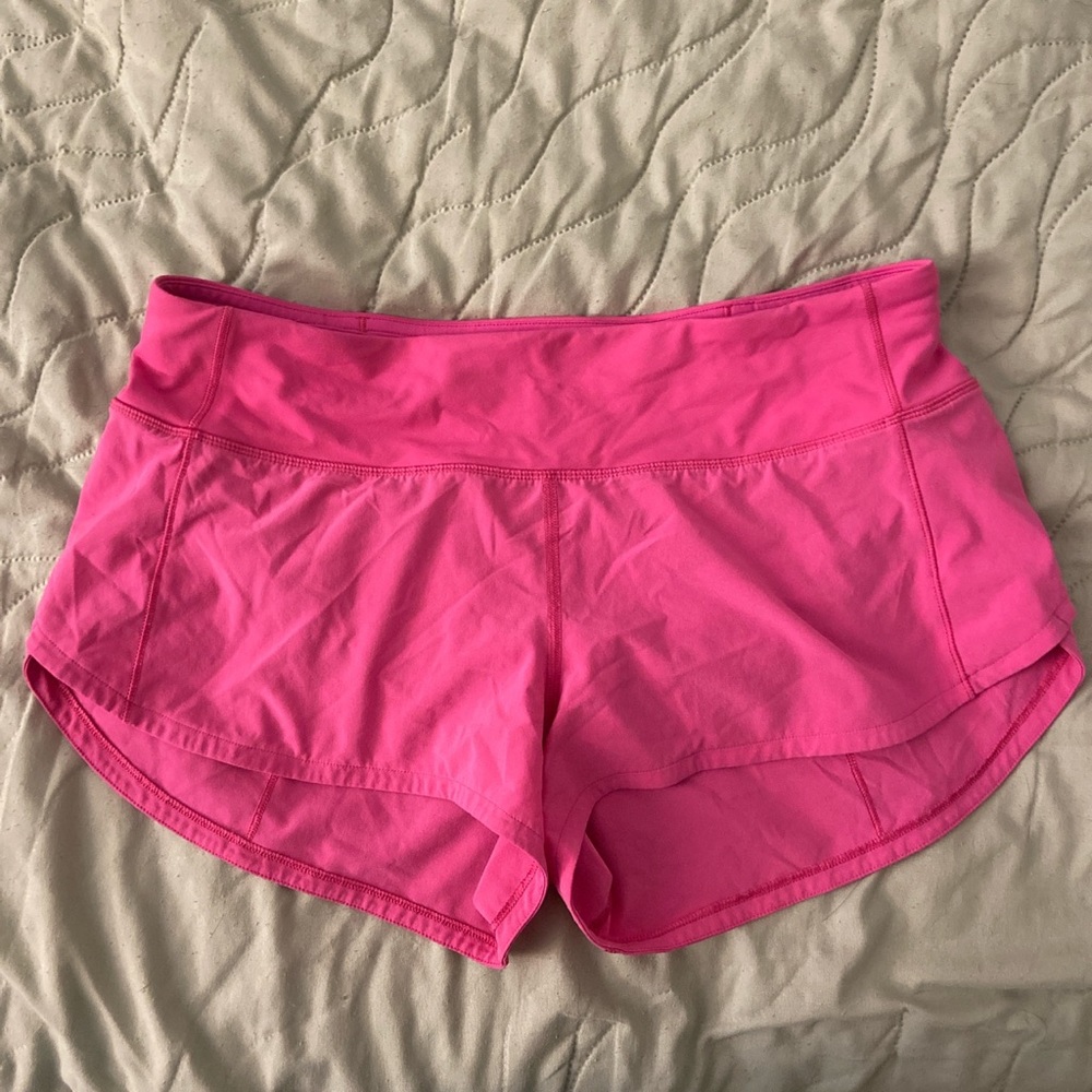 Pink Speed up Lululemon Shorts